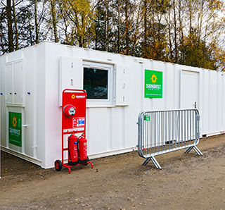 In Situ Welfare Unit On Event Site