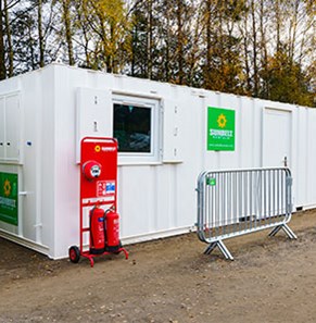 In Situ Welfare Unit On Event Site